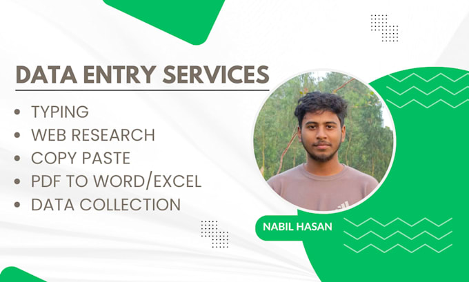 do data entry, copy paste, excel, pdf to excel data, lead generation