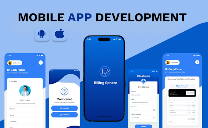 do mobile app development for android and ios app, ai mobile app developer