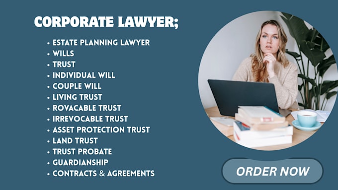 draft individual wills, couples will, trusts and estate plan documents