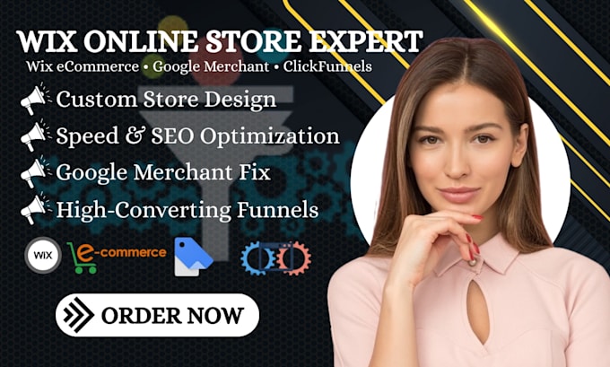 do wix online store,ecommerce development,fix suspension,google merchant,funnels