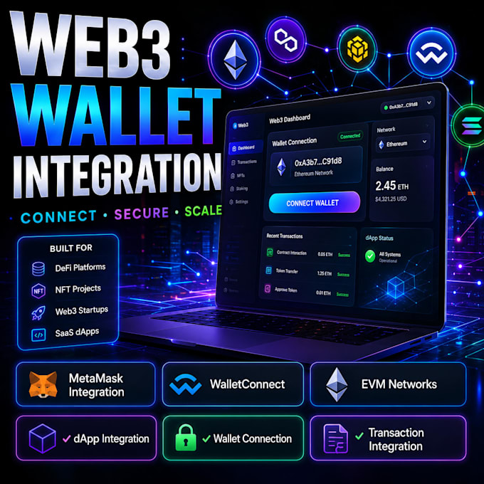 integrate web3 wallet connection for your dapp