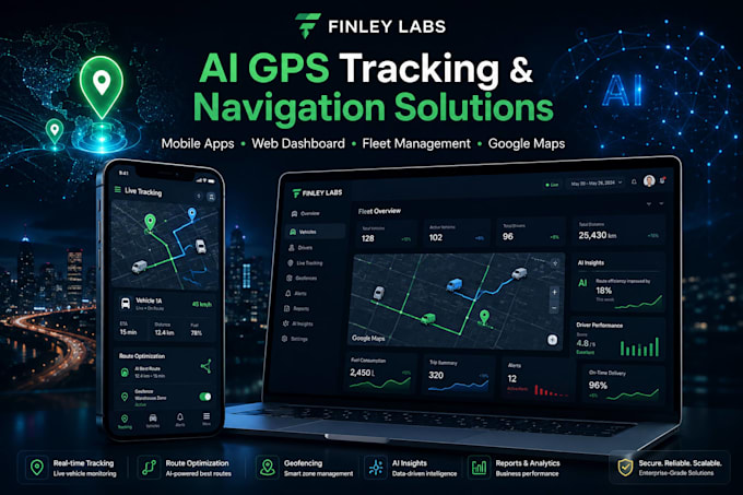 develop ai powered gps tracking, geolocation and navigation mobile app