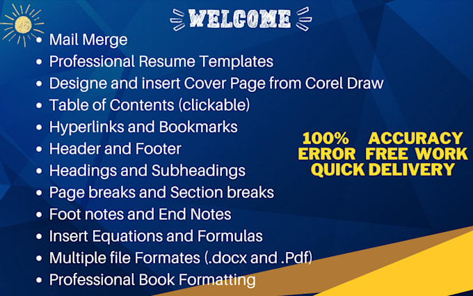professionally format, edit, and design your microsoft word documents
