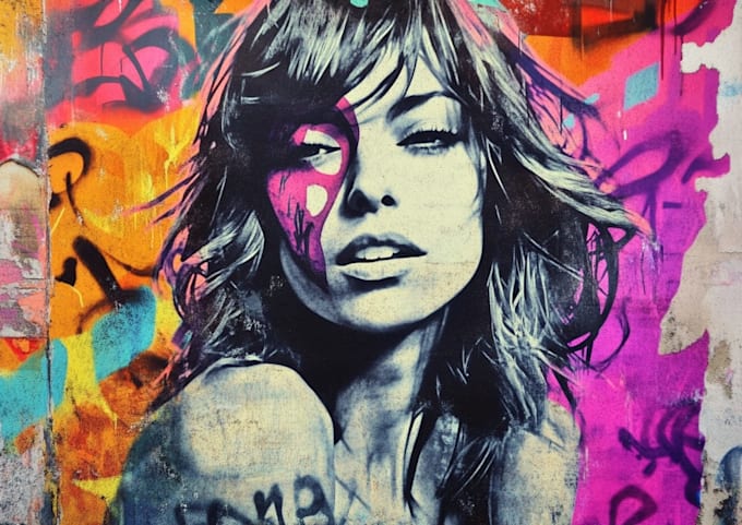 make detailed multi layer stencil design for wall art