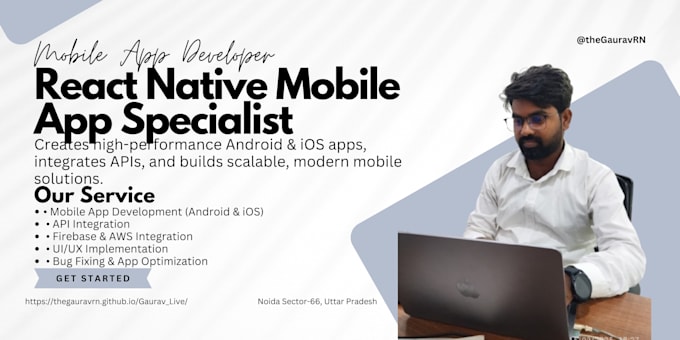 develop scalable mobile apps with firebase apis and AWS react native