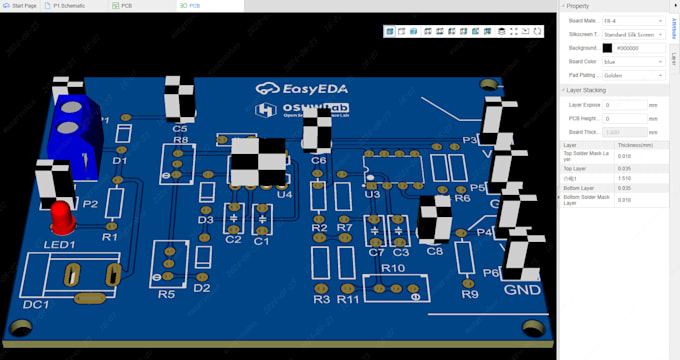 design custom pcb circuits and schematics using altium kicad for plc robotics