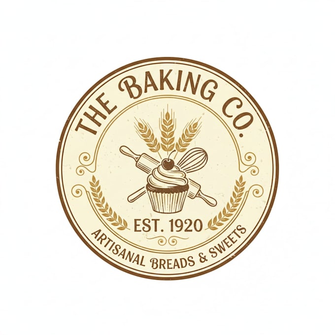 design a vintage bakery logo with timeless charm
