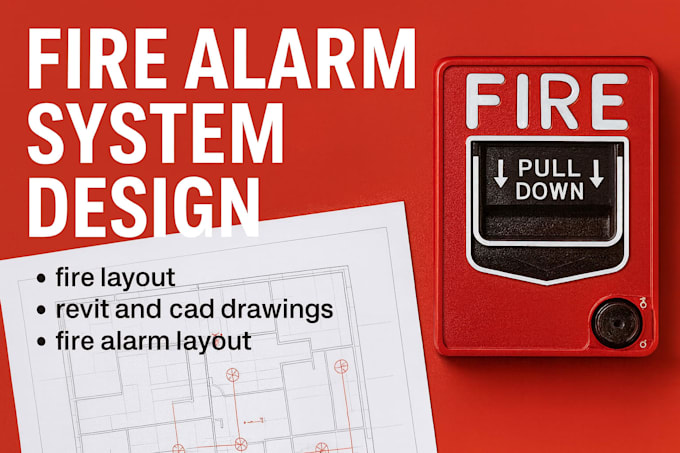 Do fire alarm system design, fire alarm layout, fire alarm system cad ...