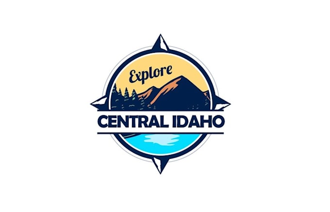 design unique explore central idaho logo