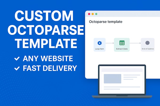 create octoparse web scraping template for any website