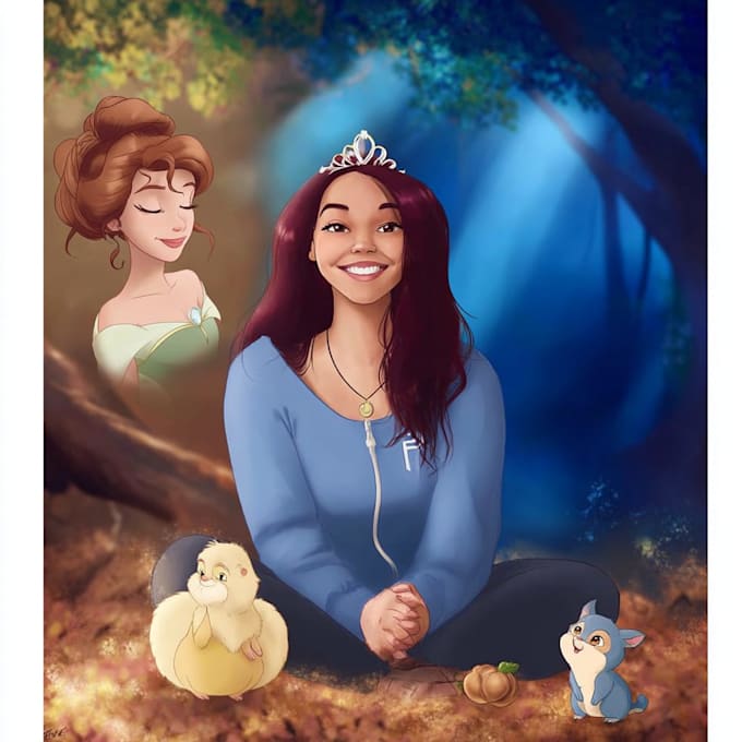 draw you as a disney princess