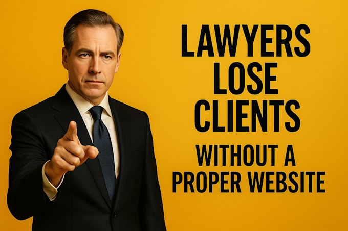 create a lawyer website for you