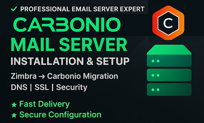 install, configure and maintain carbonio mail server, including migration