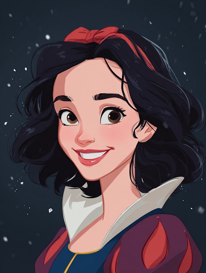 make a disney children cartoon illustration