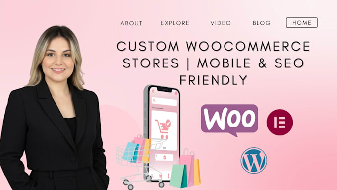 design a professional wordpress woocommerce ecommerce store