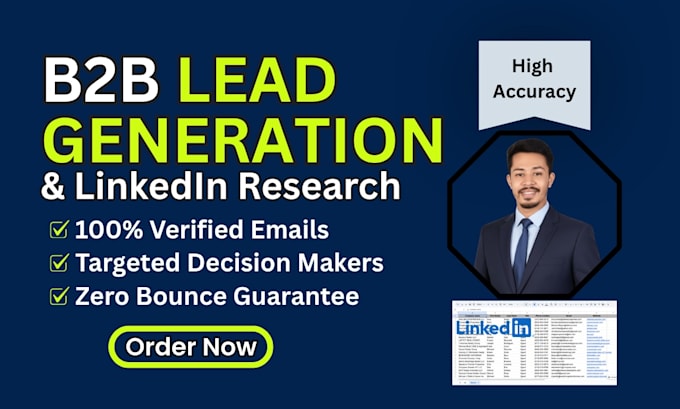 do targeted b2b lead generation and linkedin research
