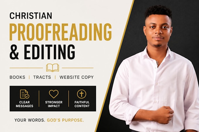 proofread edit christian books, gospel, booklet design, website copy proofreader