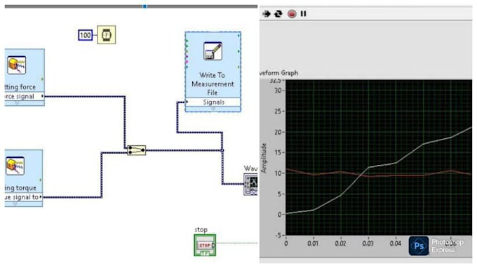 machine force torque analysis with labview and matlab