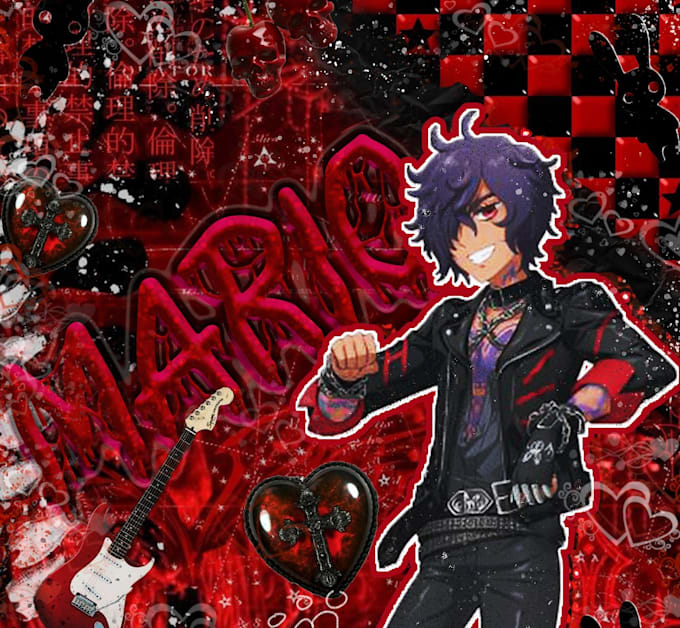 design custom y2k cyber pop fan edits for kpop or anime