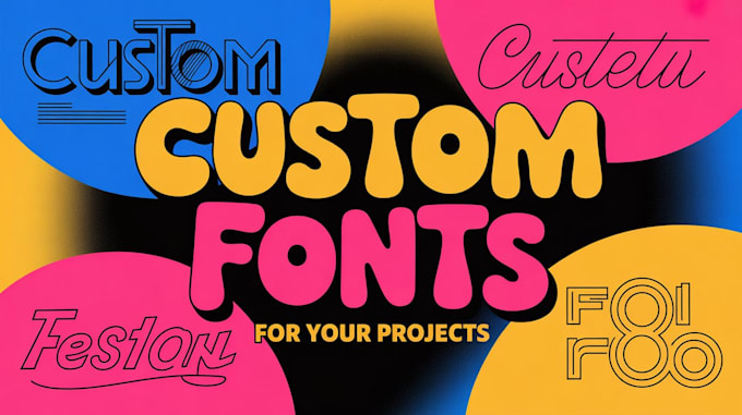 Create a custom font design and unique typeface for your project by ...