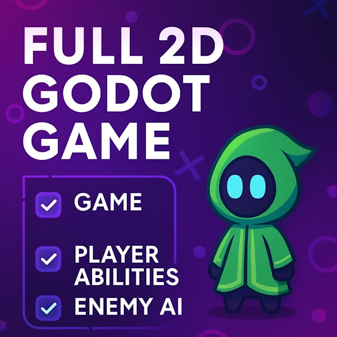 create a complete 2d godot game for you