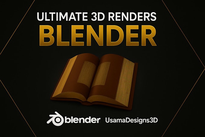professional 3d models and renders in blender