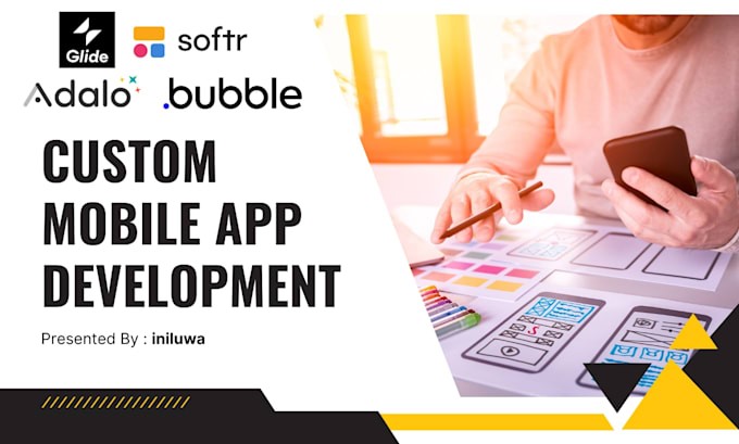develop adalo bubble io saas mvp airtable softr glide website mobile web app