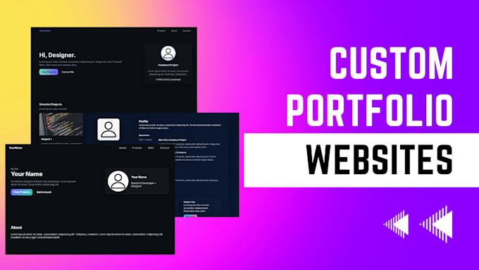 create a clean, modern, and responsive portofolio