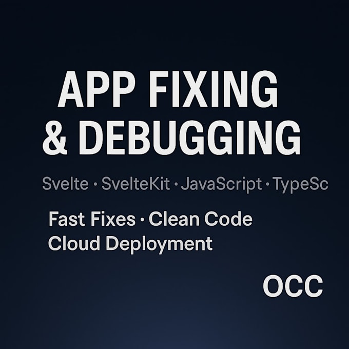 fix, clean, or complete your web app svelte, js, typescript