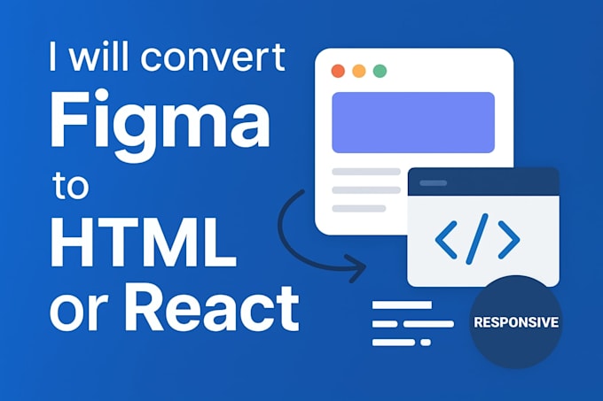 convert figma to clean HTML or react