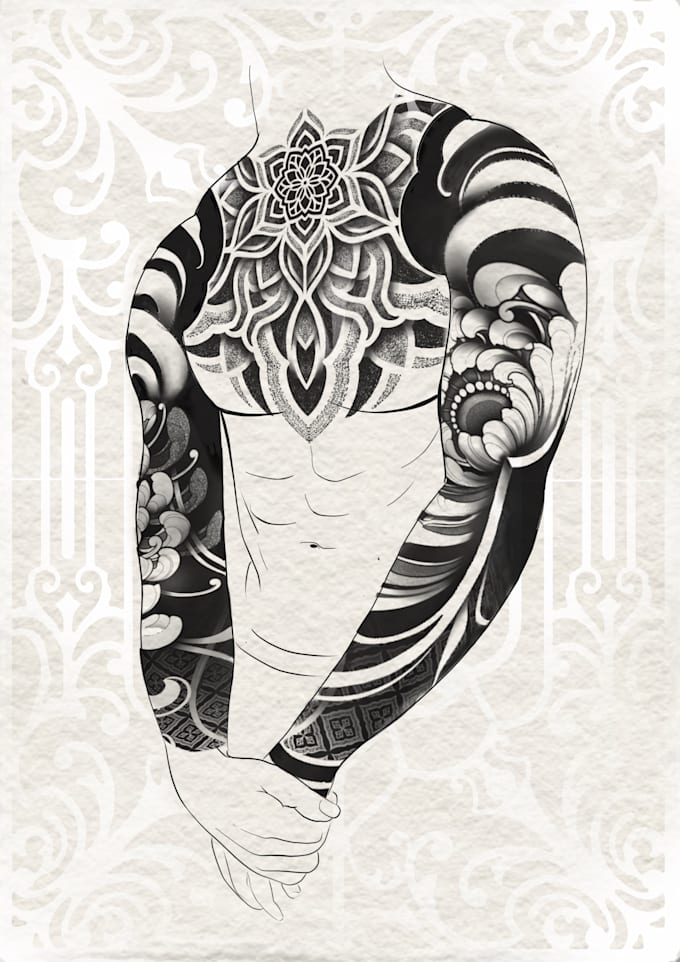 create your custom geometric, ornamental or dotwork tattoo design