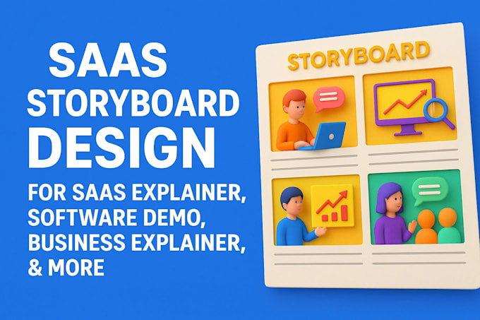 create a professional saas storyboard and 2d animation for your explainer video