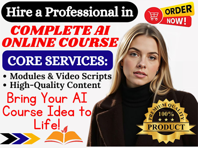 create a complete ai technology onine course with modues and video scripts