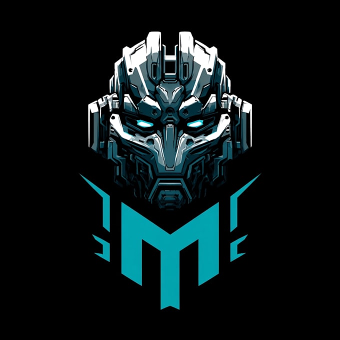 make unique fantasy cyberpunk horror logo