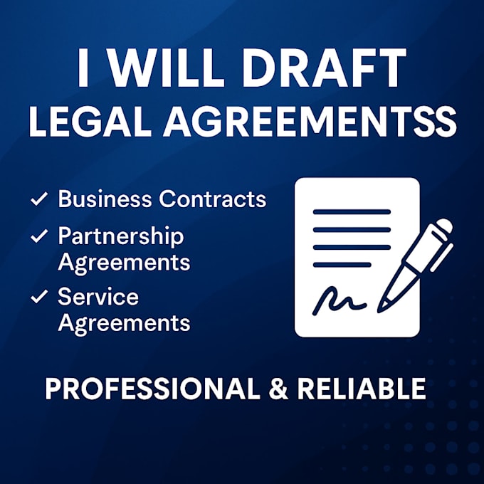 draft legal agreement and contract
