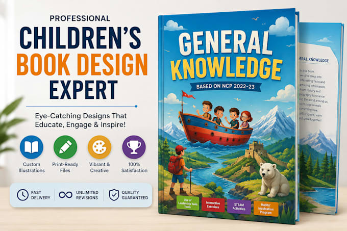 professional book cover and interior layout design