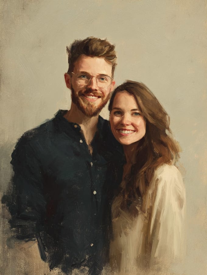 make couple portrait illustration