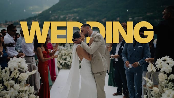 cinematically edit your wedding video