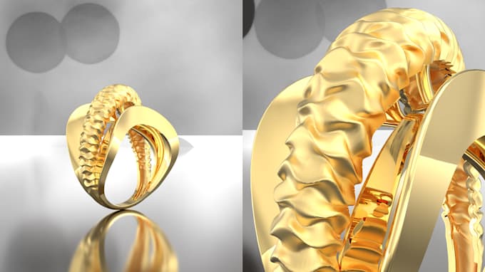 photorealistic 3d jewelry rendering and product visualization