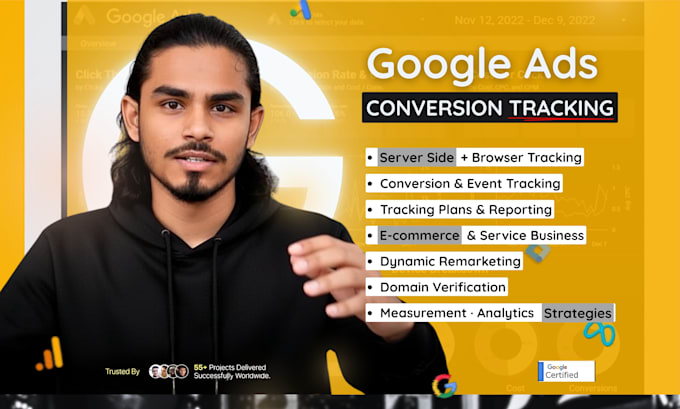 fix and setup google ads conversion tracking, ga4 ecommerce tracking