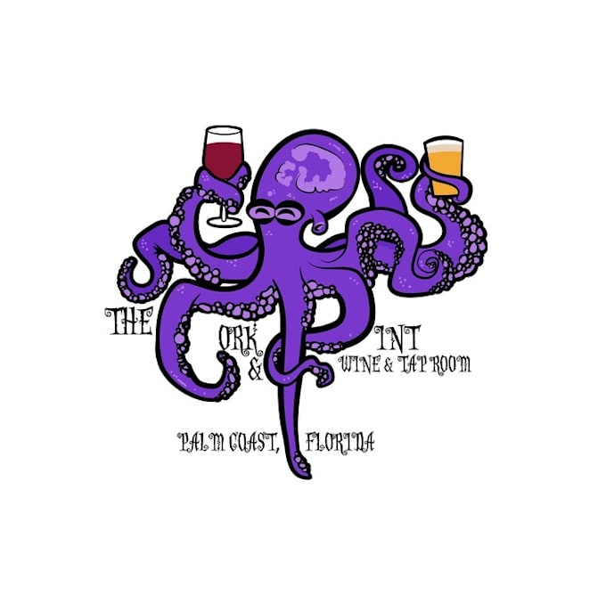 design ideal amazing beach wine logo