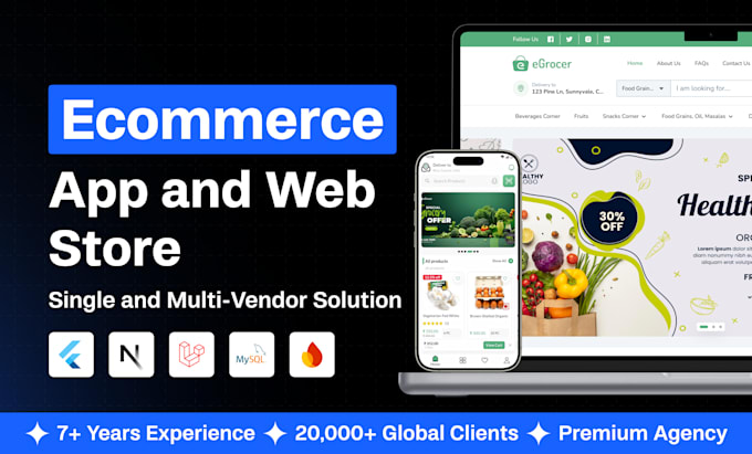 build an ecommerce mobile app and website
