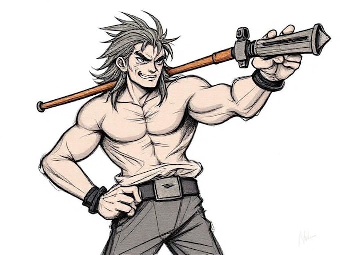 draw sketches with your character
