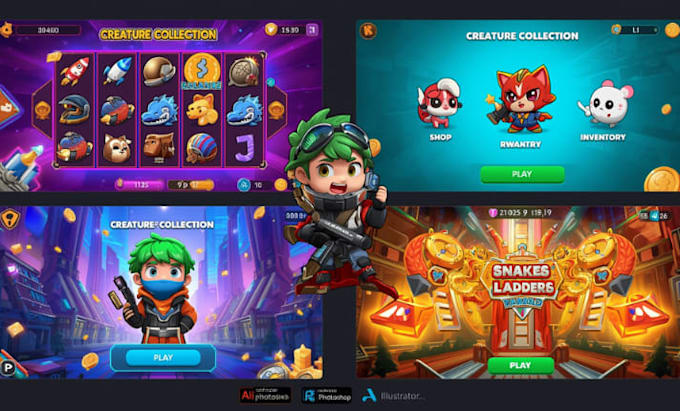 Design professional game ui design for your mobile game and pc by Echo ...