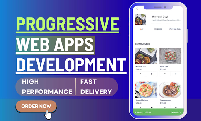develop a modern, fast progressive web app for your business