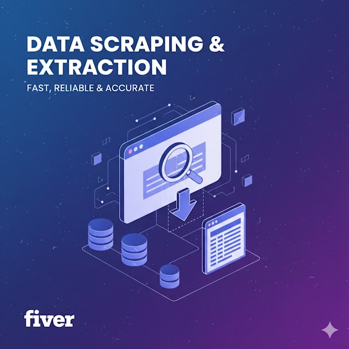 do web scraping, data mining, and automate data extraction for any website