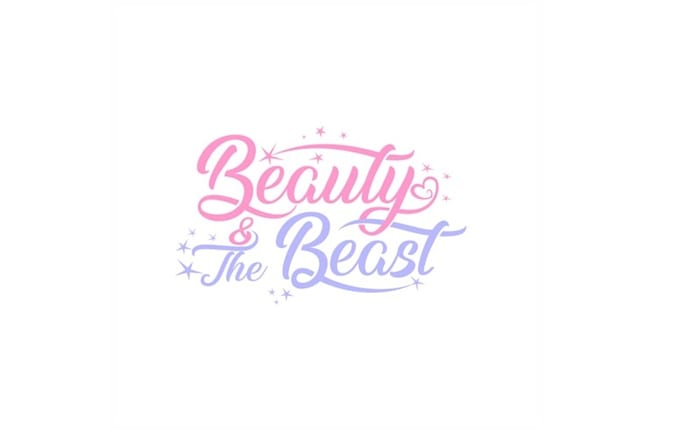 design unique beauty beast logo