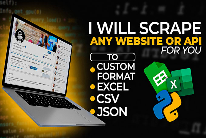 build python automations, web scraping bots and data scripts