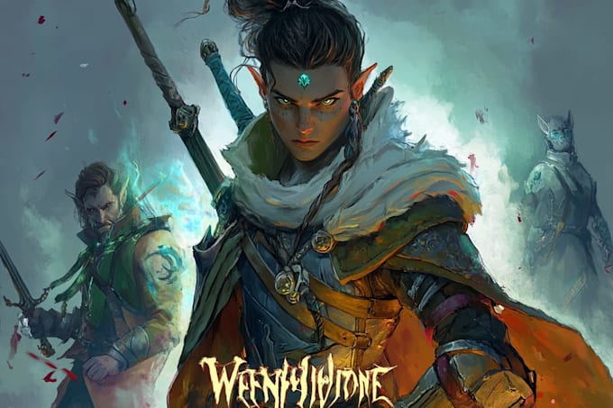 make dnd, fantasy character and dnd character commission art