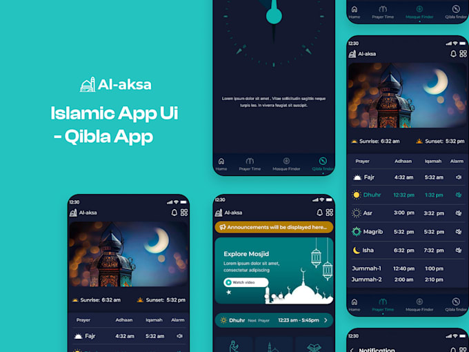 quran app, islamic app, mosque app, prayer times